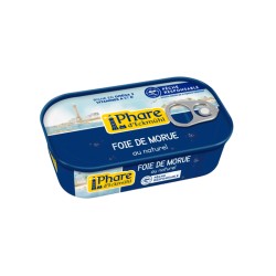 Foie de morue au naturel 121 g Phare d'Eckmuhl