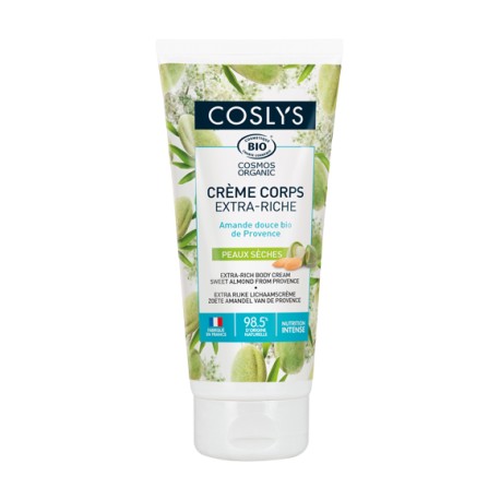 Crème corps extra riche amande douce 200 ml Coslys
