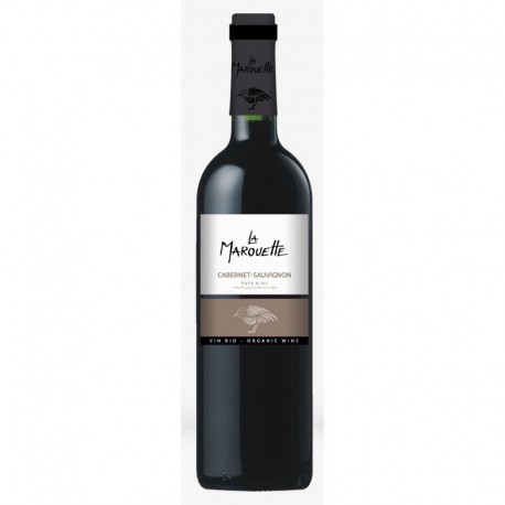 Vin rouge bio Cabernet Sauvignon 75 cl La Marouette