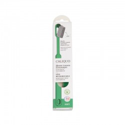 Brosse à dents vert souple rechargeable en biopastique