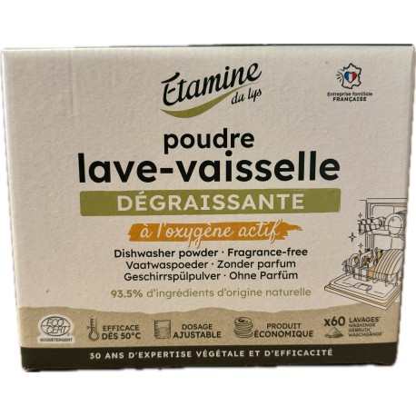 Poudre lave-vaisselle 1.3kg Etamine du Lys