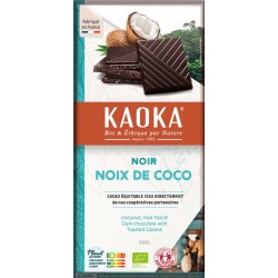 Chocolat noir noix de coco bio 100 g Kaoka