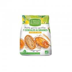 Petits pains grillés bio céréales et graines 225 g Moulin du Pive