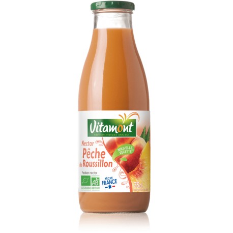 Nectar de pêches du Roussillon 0.75l bio Vitamont
