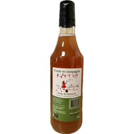Sirop de rhubarbe bio 50 cl Fraise et Compagnie