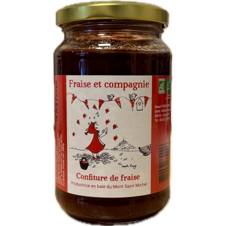 Confitures de fraises bio 380g