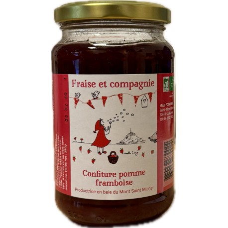 Confiture pomme-framboise bio 380 g Fraise et Compagnie