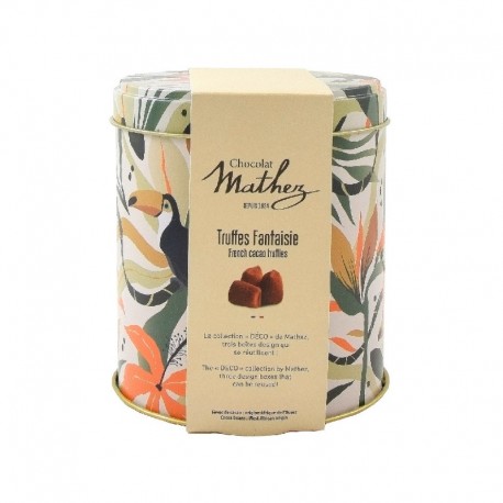 Truffes nature boîte métal 250g Mathez