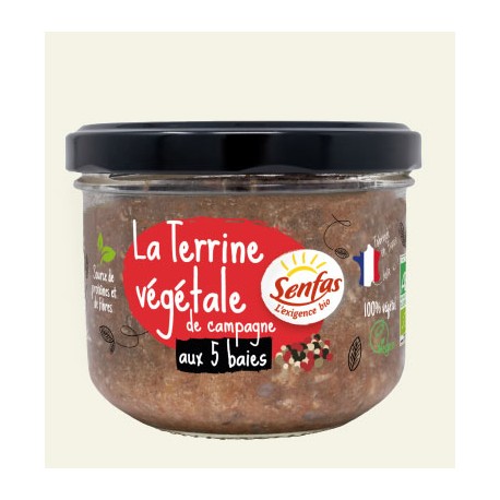 Terrine de campagne végétale aux 5 baies 140 g