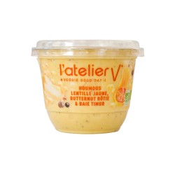 Houmous lentilles jaune, butternut rôtie et baie Timut bio 150 g