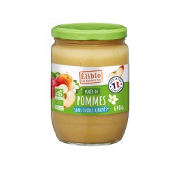 Purée de pommes bio 640g Elibio