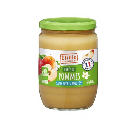 Purée de pommes bio 640g Elibio