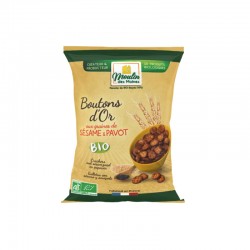 Biscuits Bouton d'or sésame pavot bio 150 g Moulin des moines