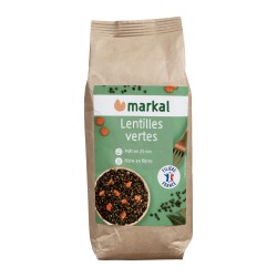 Lentilles vertes bio 500 g Markal
