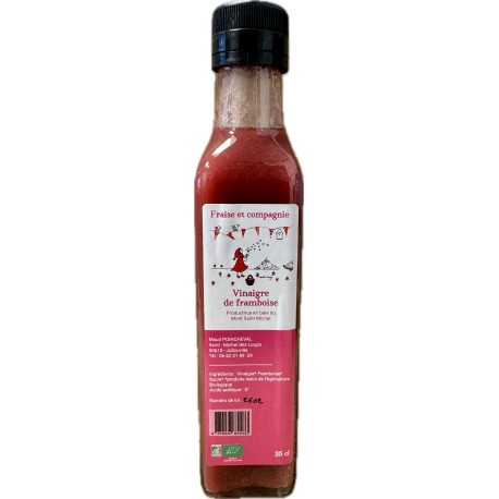 Vinaigre de framboise bio 25 cl