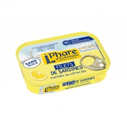 Filets de sardines marinés au citron sans huile 90g