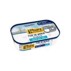 Foie de morue au naturel -50% sel 121 g