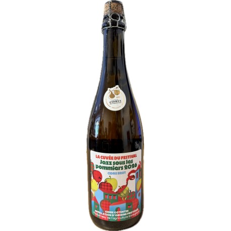 Cidre bio cuvée Jazz 2025 75 cl