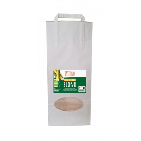 Sucre de canne blond bio 5 kg Elibio