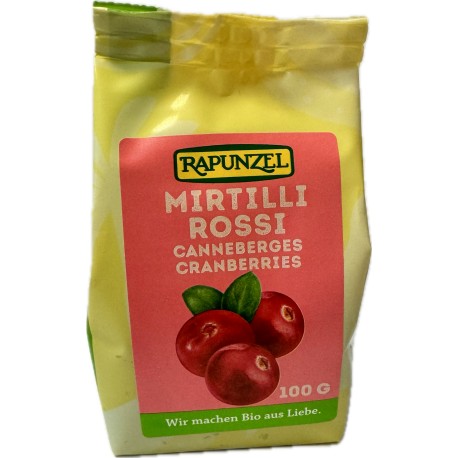 Canneberges cranberries séchées Rapunzel 100g