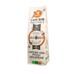 Café moulu bio Décaféiné 250g Dagobert