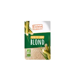 Sucre de canne blond bio en poudre 1 kg Elibio