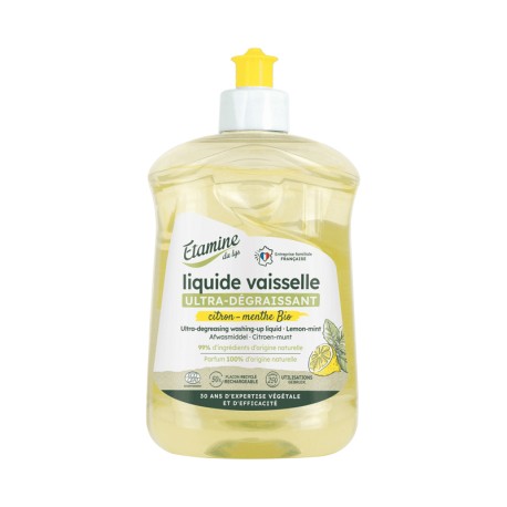 Liquide vaisselle citron-menthe 500 ml Etamine du Lys
