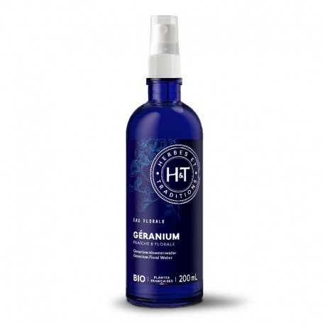 Eau florale géranium bio 200 ml H&T