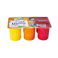 P'tits malins aux fruits fromage frais Grandeur Nature 6 X 60g